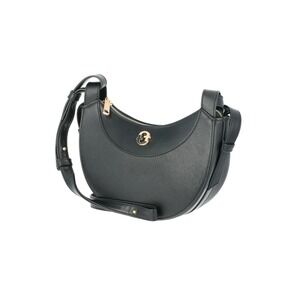 Time and Tru Women's Olivia Crossbody Purse, Black, Adjustable Strap